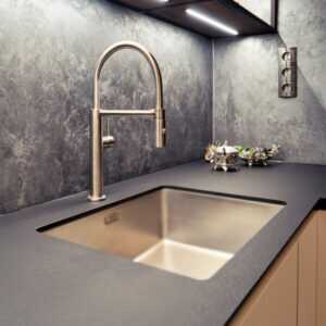 HPL Platte Arbeitsplatte Prado Achatgrau