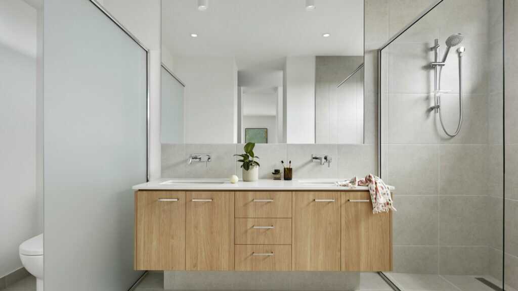 Holzwaschbeckenunterschrank