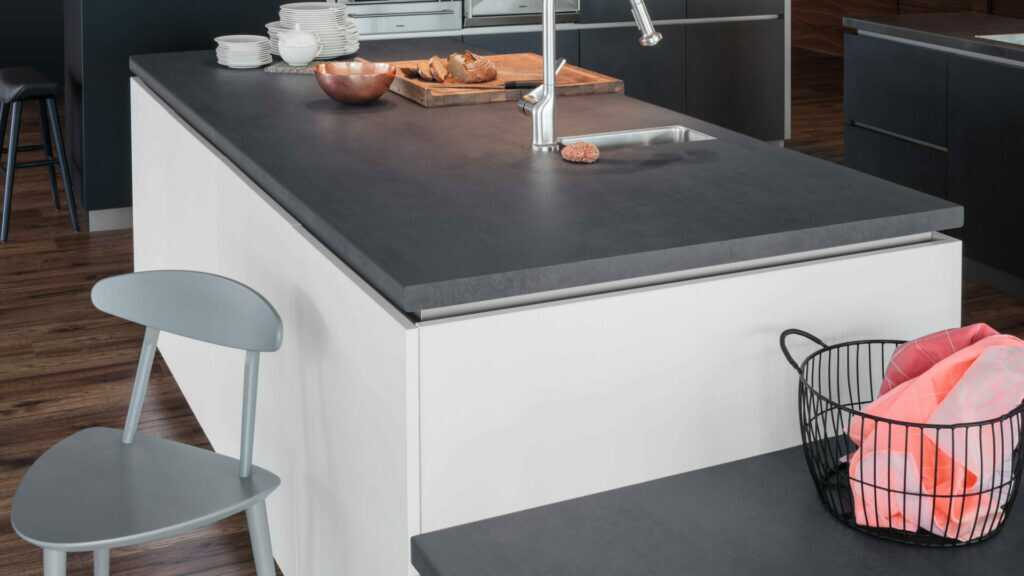 Laminat Arbeitsplatte Schiefergrau