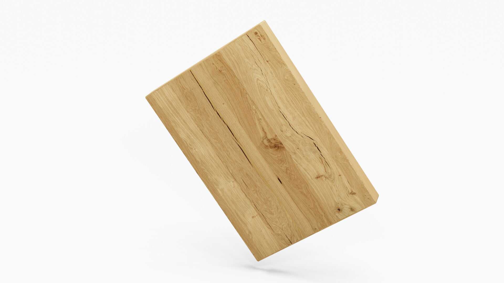 EICRfu105L-Mockup Furnierte Platte Eiche Crack