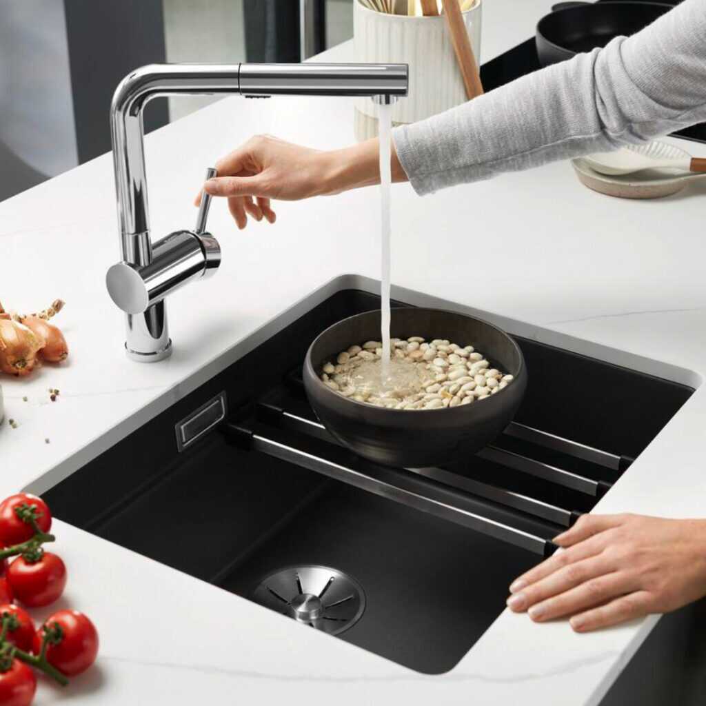 ETAGON 500-U Silgranit Schwarz verbaut