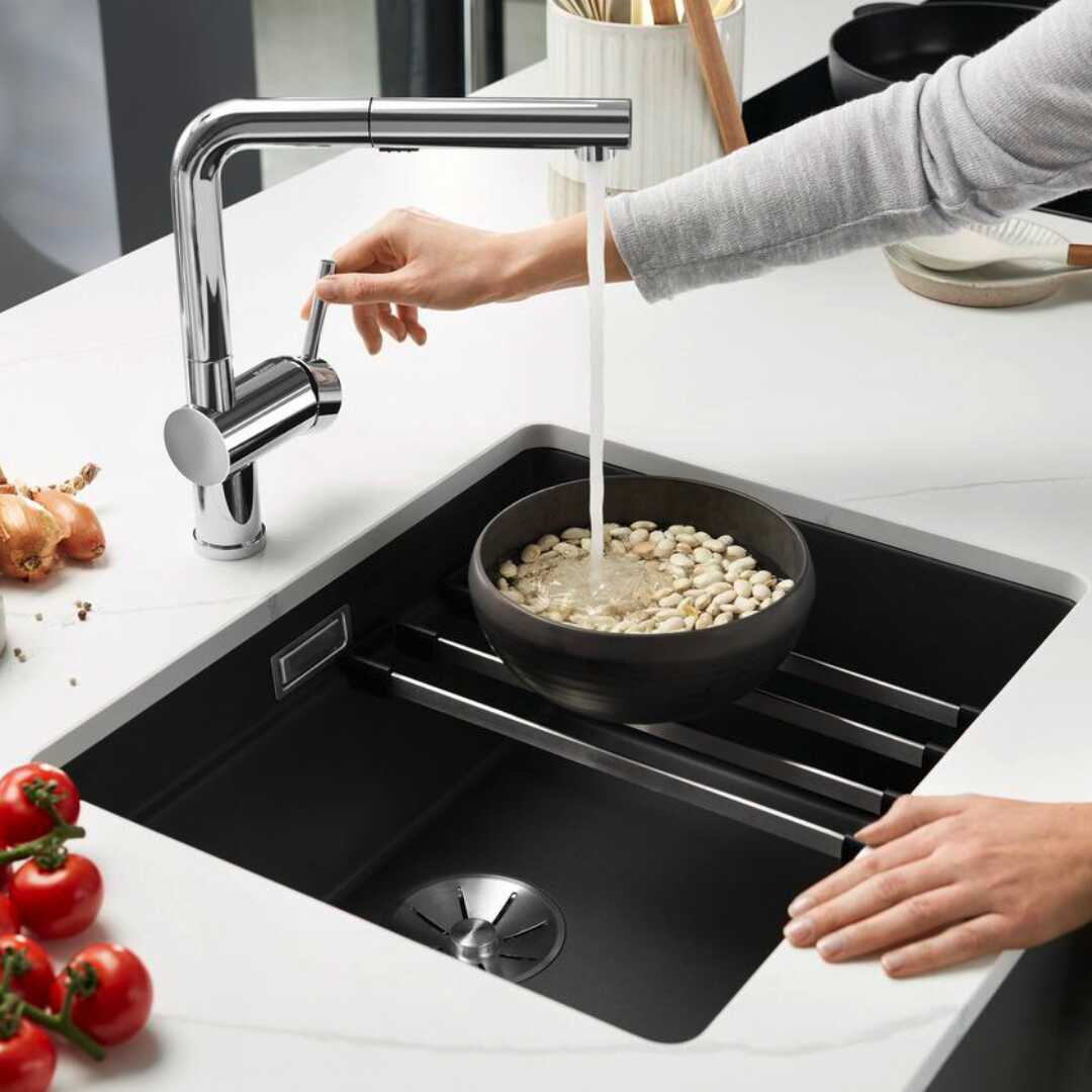 ETAGON 500-U Silgranit Schwarz verbaut