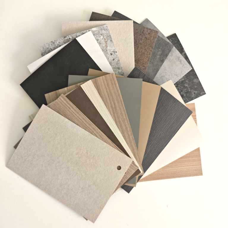 Neue Dekore 2025 Auswahl an Produktmuster