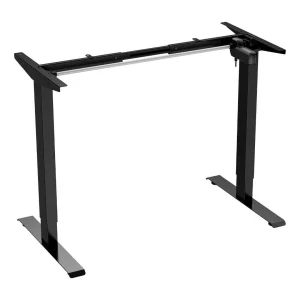 schwarzes Höhenverstellbares Tischgestell