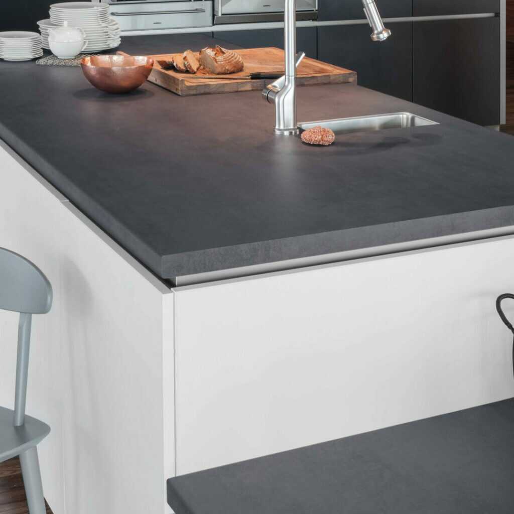 Laminat Arbeitsplatte Schiefergrau