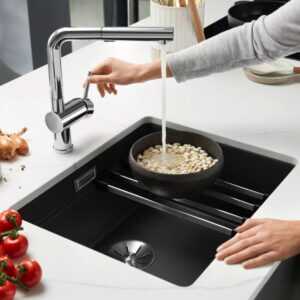 ETAGON 500-U Silgranit Schwarz verbaut