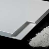 Platte Pulverbeschichtet Weiß