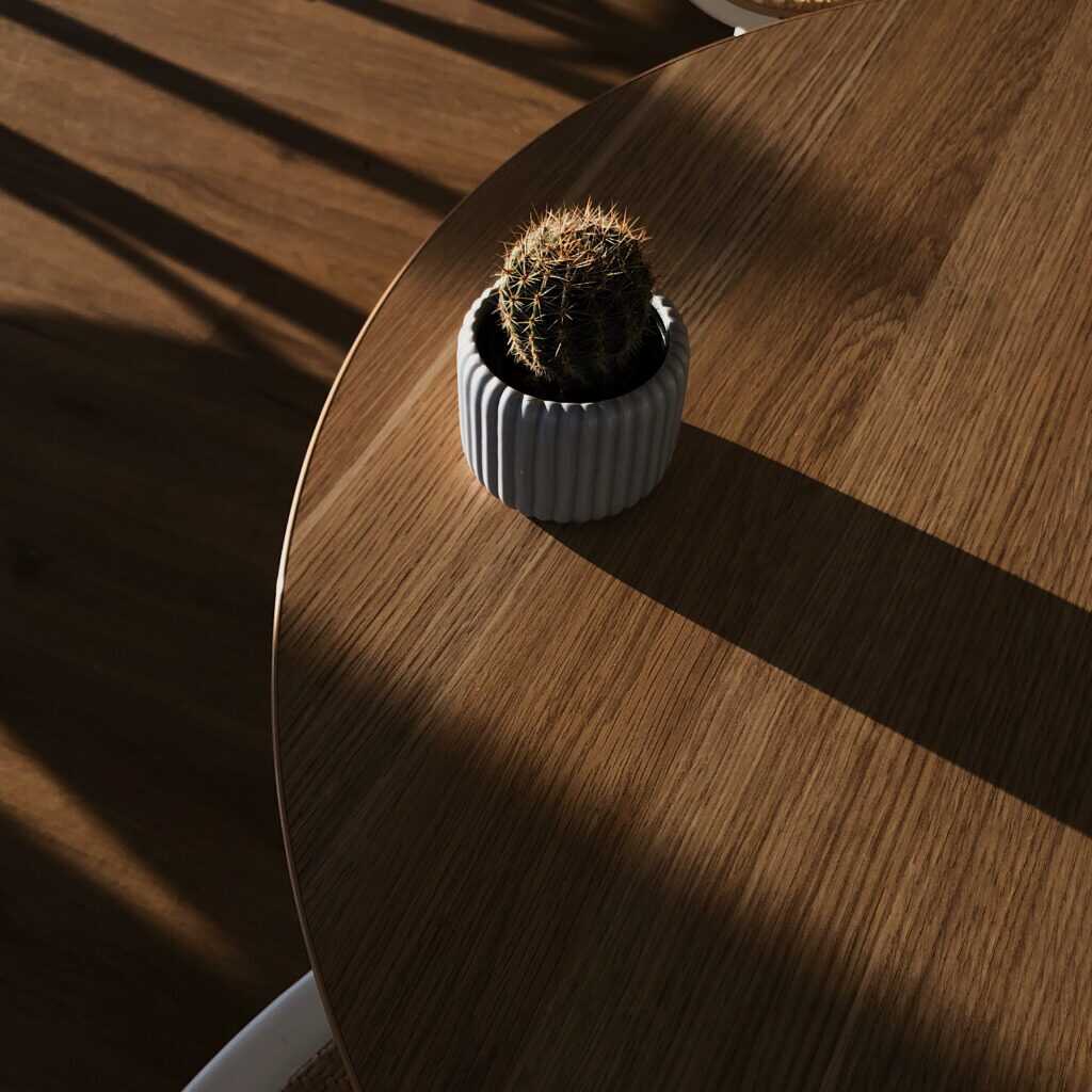 Lärche furniert Tischplatte