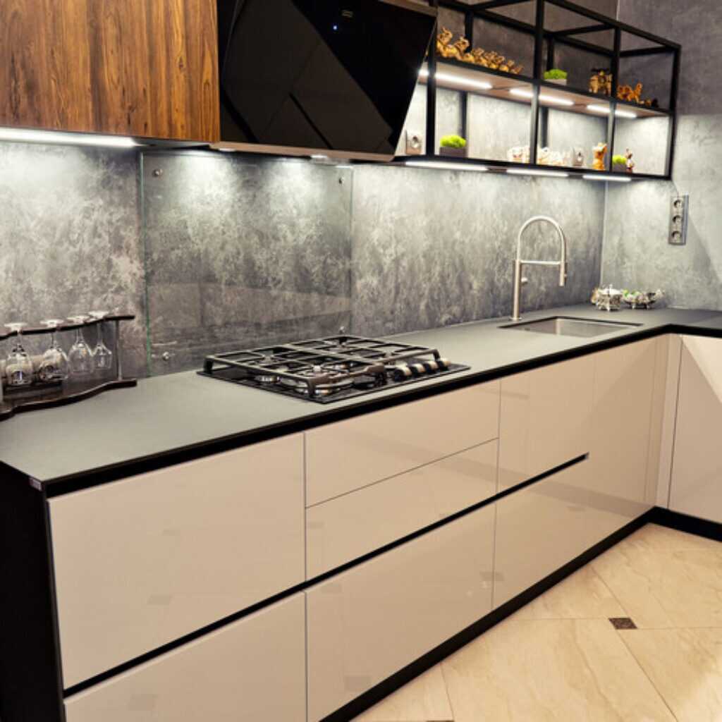 HPL Platte Arbeitsplatte Prado Achatgrau